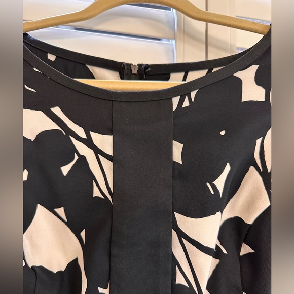 BLACK AND WHITE DRESS XL POLYESTER - Picture 3 of 6